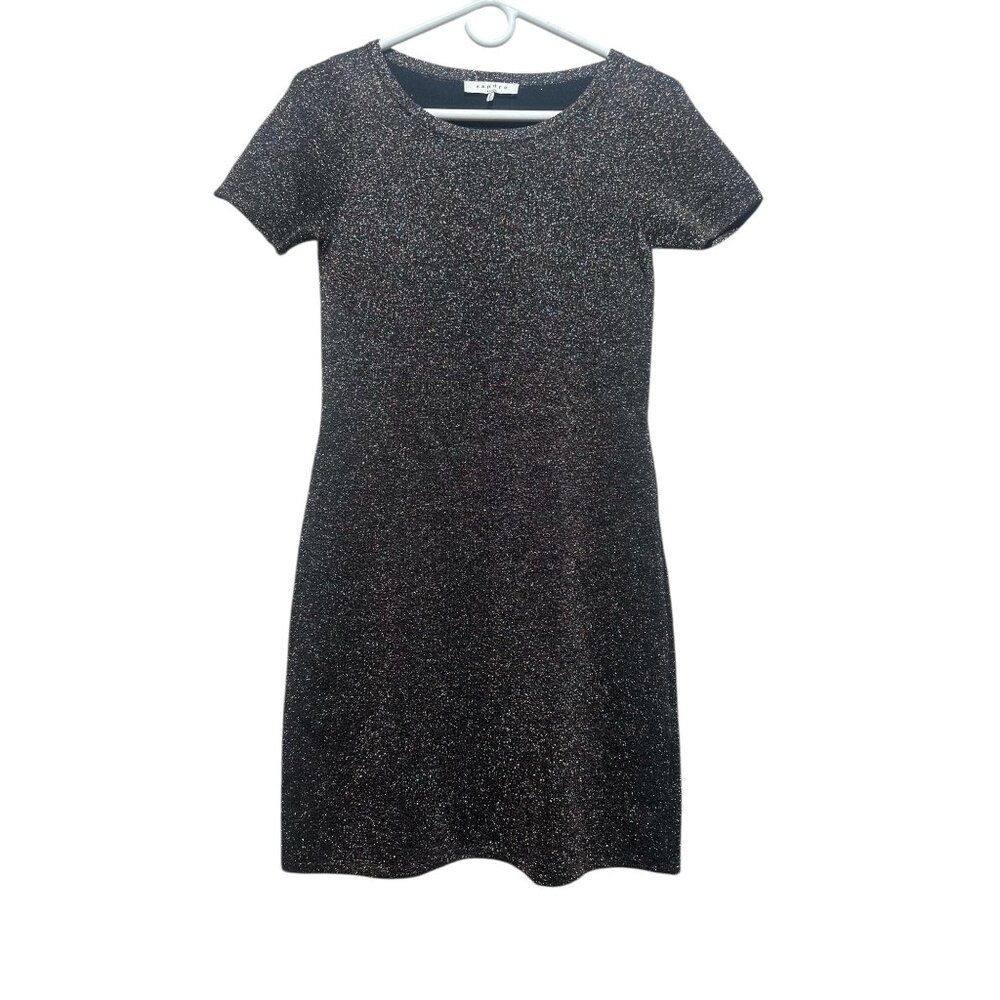 Sandro Riva Multicolored Metallic Mini Dress Women 1 Small Sparkles Party Preppy